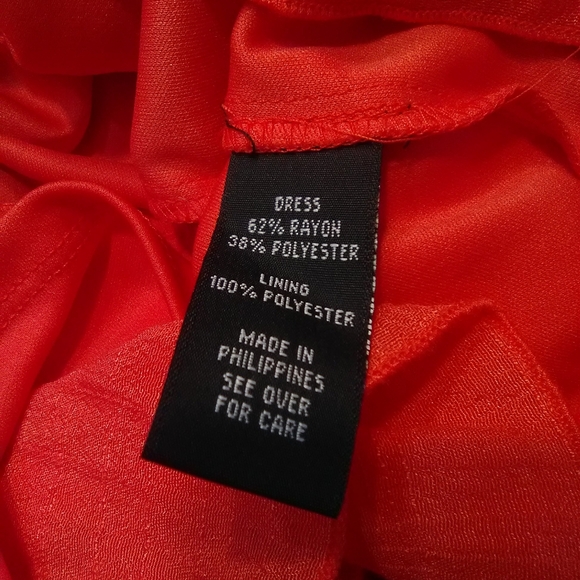 BY AND BY LADIES ORANGE OFF THE SHOULDER DRESS - Picture 6 of 8